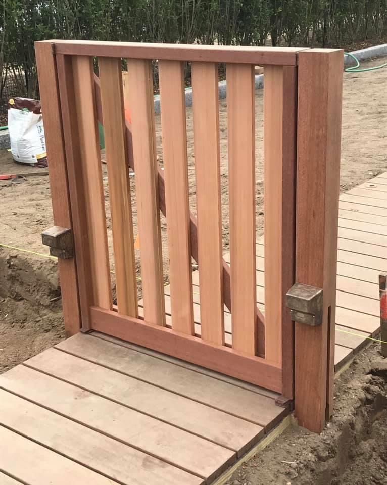 custom wooden gate